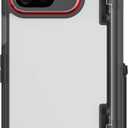 Ghostek Covert Clear Pixel 9 Pro Fold Case with Built-in Kickstand and Full Hinge Protection Shockproof Protective Phone Cover Designed for 2024 Google Pixel 9 Pro Fold (8") (Smoke)