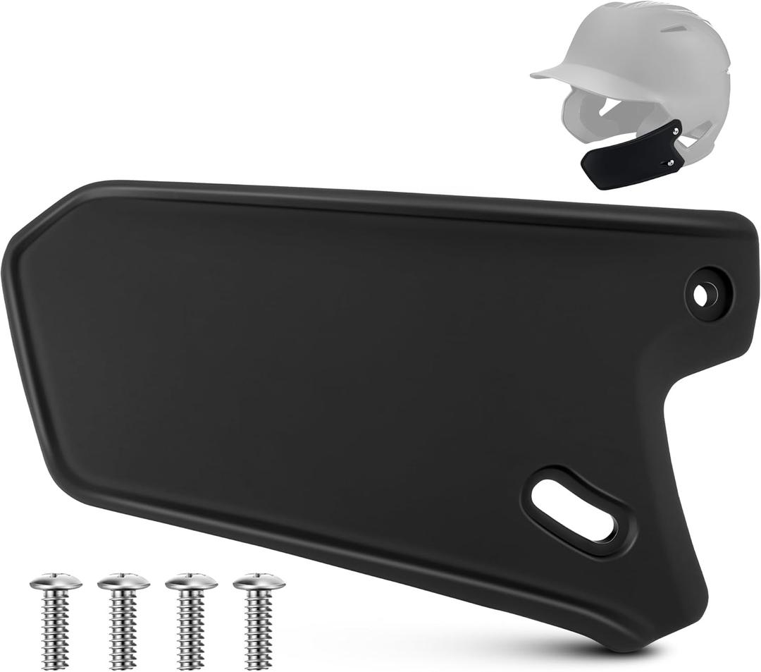 Feekoon Batting Helmet Face Shield Compatible with EvoShield XVT Batting Helmets, Black Matte Youth Baseball Helmet Jaw Guard for Face Jaw Protection, Moisture Wicking Padding, for Right Handed Hitte