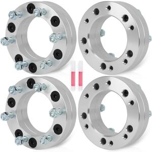 ECCPP 4PCS 2" inch 5x5.5 to 6x5.5 Wheel Adapters 5 lug to 6 lug wheel adapters for Ram 1500 1994-2001 or Ram 1500 Van 1999-2003 for Ramcharger 1974-1993(Only Works 6x5.5 Wheels)
