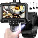 WINWEND Endoscope Camera with Light - IP67 Waterproof Borescope Camera with 8 Adjustable LED Lights | 4.3" LCD Screen Borescope | HD 1080P Inspection Cameras with 16.5ft Semi-Rigid Cord Tools for Men