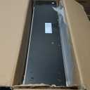 Lavish Home Slim Rolling Storage Cart - 4 Tier Utility Cart with Handle and Wheels for Bathroom, Kitchen and Laundry Room - Storage Shelves (Black)