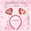 3 x Valentines Day Outfit Women - Red Heart Headband | Valentines Day Gifts for Her Mom - Valentine Party Favors Supplies Decor Hair Accessories - Valentines Sweater Shirts Pajamas Dress for Women Girls