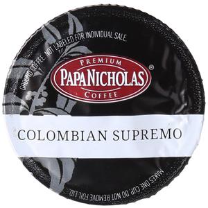 PapaNicholas Coffee Single Serve Coffee Cups Fits Keurig K Cup Brewers, Colombian Supremo, 12 Count