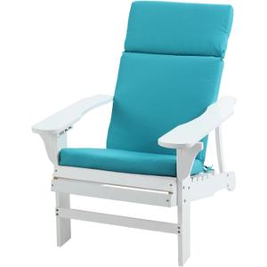 Adirondack Chair High Density Foam Cushions,High Back Outdoor Rocking Chair Cushion (Lake Blue)