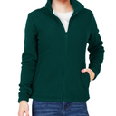 Women's Zip Up Fleece Jacket, Long Sleeve Warm Soft Polar Lightweight Coat with Pockets for Winter M 