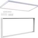 10 Pack 2x4 Surface Mount Kit Aluminum Frame for 2x4 LED Flat Panel Light, Not Included LED Panel Light