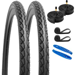 YUNSCM 2-PCS 700C Road Bike Tires 700x45C 47-622 Compatible with 700 x 45C Bicycle Tires (Y-911)