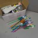 Poen 172 Pcs Insects Party Favors Bugs Birthday Party Favors Include Cup Straw Stamp Clap Bracelet Keychain Ring Puzzle Sticker Animal Miniature Card for Classroom Rewards Gifts Goody Bag Stuffer