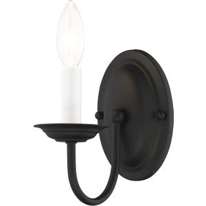 Livex Lighting 4151-04 Home Basics 1 Light Black Wall Sconce