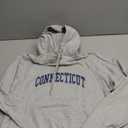 Graphic Apparel Co. CONNECTICUT - Throwback Design - Classic Pullover Hoodie, Small, Grey