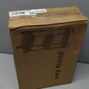 Sywhitta 3-Tier Plastic Rolling Utility Cart with Handle, Multi-Functional Storage Trolley for Office, Living Room, Kitchen, Movable Storage Organizer with Wheels, White