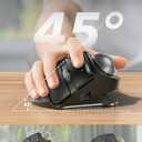SABLUTE MAM1 Pro Ergonomic Wireless Trackball Mouse, Adjustable 0/18 Angle, Thumb Control, Quiet Clicks, 3 Multi-Device Bluetooth & USB Receiver, Rechargeable Mouse for Office, Windows Mac