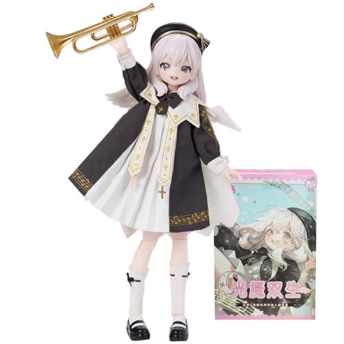 XiDonDon Light Nightmare Twins Series Mini 1/6 BJD Dolls 22CM Cute Action Figures Collectibles Blind Box Mystery Box Birthday Gift (Single Box)