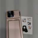 SSLOTSCASE for iPhone 17 Pro Case with Wallet & Sliding Lens Cover & Kickstand & Credit Card Holder & Camera Stand, Military-Grade Protection Hard Phone Case Cover for iPhone 17 Pro 6.3'', Rose Gold