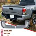 Rear Bumper End Cap Compatible with 2016-2023 Toyota Tacoma Rear Bumper Cover Replacement for TO1104131 TO1105131 W/O Parking Sensors Holes Cement Grey Cover Corner Extension Pair