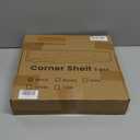 Fun Memories Corner Shelf Wall Mount, Wood Floating Corner Shelves, Corner Wall Shelf for Bedroom, Bathroom, Kitchen, Living Room (Black, 3 Pack) (11.5"W x 11.5"D)