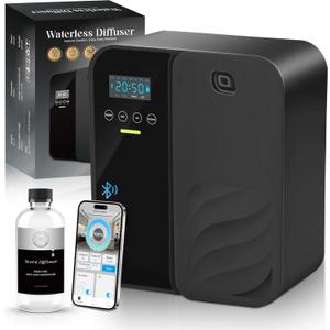 Waterless Essential Oil DiffuserHotel Scent Diffuser500ml Large Capacity5000sq.ft.Waterless Diffuser for Home & Hotel UseBlack