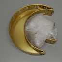 2 Pcs Eid Mubarak Moon Star Dinner Plate Tray Ramadan Serving Tray Muslim Islamic Dessert Trays Pastry Tableware Dessert Food Storage Container Display Holder for Party, Gold