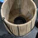 YAKii 1 Pack Solar Lantern Hanging Waterproof Outdoor Handmade Solar Lamp with Plastic Rattan Design Bohemian Style Decoration for Garden Yard Patio Porch Trees Lawn Pathway Decor