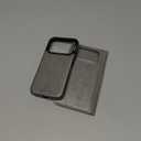 Bocasal for iPhone 17 Pro Wallet Case Compatible with MagSafe Wireless Charging, RFID Blocking Magnetic Leather Case with Card Slots Holder Kickstand Detachable Wrist Strap 6.3 Inch (Grey)