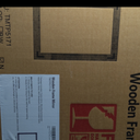 Bathroom Mirror for Wall with Wooden Frame, 20"x28" Solid Wood Vanity Mirror for Farmhouse, Bathroom, Bedroom, Vertical or Horizontal Hanging (Brown)