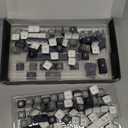 Galaxy Theme 129 Keys GMK MOA Profile DYE-SUB PBT Keycaps with 1.75U 2U Shift for MX Switch Mechanical Keyboards(Galaxy)