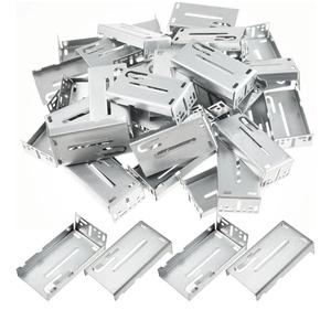 Yaocom 20 Pairs 40 Pcs Heavy Duty Rear Mounting Brackets for Drawer Slide Drawer Runner Width 1.77 Inch(45mm) for Soft Close Cabinet Drawer Slides, Full Extension Ball Bearing Side Mount Drawer Tracks