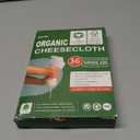 Organic Cheese Cloths, GOTS Certified, Grade 100, 36x36Inch, Reusable Cheese Cloth with Closed Edges Fabric Fine Mesh Cloth, Unbleached Cotton Muslin Cheesecloth for Straining,Cooking,Crafts - 9 Sq.Ft