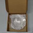 Patelai Replacement Oil Warmer Dish Round Glass Dish Wax Melt Candle Warmer Bowl Plate Lid Tray for Aroma Therapy Lamp Electric Lamps Oil and Tart(2 Pieces,4.5 Inches)