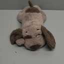 BEVERLYSHARK Beverly Shark Puppy Heartbeat Toy Dog Anxiety Relief Calming Aid Puppy Heartbeat Stuffed Animal Behavioral Training Sleep Aid Comfort Soother Plush Toy for Puppies Cats (Brown)