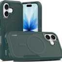 LOOXER Defender Series Case for iPhone 17 (6.3) | Military-Grade Rugged Shockproof Protection, MagSafe Compatible + Premium Screen Protector Included (Green, 17)