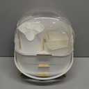 CANITORON Makeup Organizer,Skincare Organizer with 2 Drawers and Brush Storage Box,Lipstick Holder,Cosmetic Display Case for Vanity Organizer and Bathroom Countertop Storage.(White)