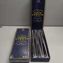 Elegant Black 10 Inch Taper Candles - Pack of 12 Premium Unscented, Dripless & Smokeless Hand-Dipped Candles for Birthday, Wedding or Dinner Decorations and Formal Candlelighting