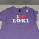 I Love Loki, I Love Loki T-Shirt (S, Purple Heather)
