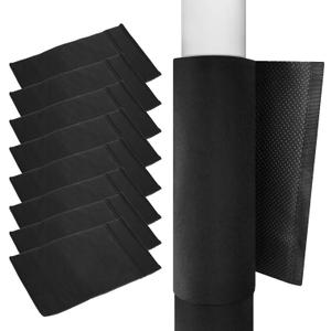 8PCS Basement Pole Wrap Cover 23.6x11.8 Garage Pole Wrap Padding with 10mm Thick Foam Insert, Soft Protective Easy Install Remove with Hook and Loop Anti-Slip for Different Size Poles