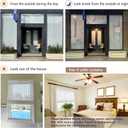 Cordless Woven Wood Roman Shades, 30" W x 64" H, Natural Pearly White