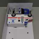 JOYIN 4 Pcs 7" Long Vehicle Toy Set, Toddlers Cars with Lights and Siren Sound, Including Play Police Car, School Bus, Garbage Truck, Ambulance, Birthday Party Gifts Toys for Boys 3-5