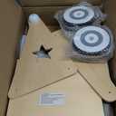 Asweets 2 in 1 Wooden Baby Walker Push and Pull Doll Stroller, Shopping Cart Learning Walker for Boys and Girls, Sit Stand Learning Toddler Toy (Grey)