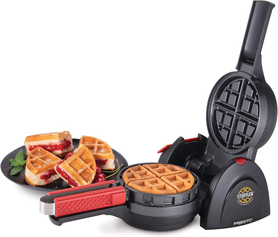 Presto 03512 Stuffler Stuffed Waffle Maker, Belgian, Large, Black Presto 03512 Stuffler Stuffed Waffle Maker, Belgian, Large, Black