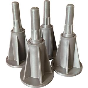 2 x 4PCS Steel Stem Plastic Bed Frame Feet That Replace Your Wheels. Raise Bed 2.25". Keep Bed Stationary Without Damaging Floor