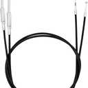 HDBUBALUS Motorcycle Throttle Cable Fit for Harley Sportster Iron XL 883 1200 Dyna Softail Road King (Length: 130cm)