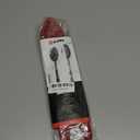 DIORO Silicone Mixing & Serving Spoons - Large Heat-Resistant Non Stick Utensils Big Solid & Slotted Basting & Stirring Spoons - Dishwasher Safe (2pc, Red)