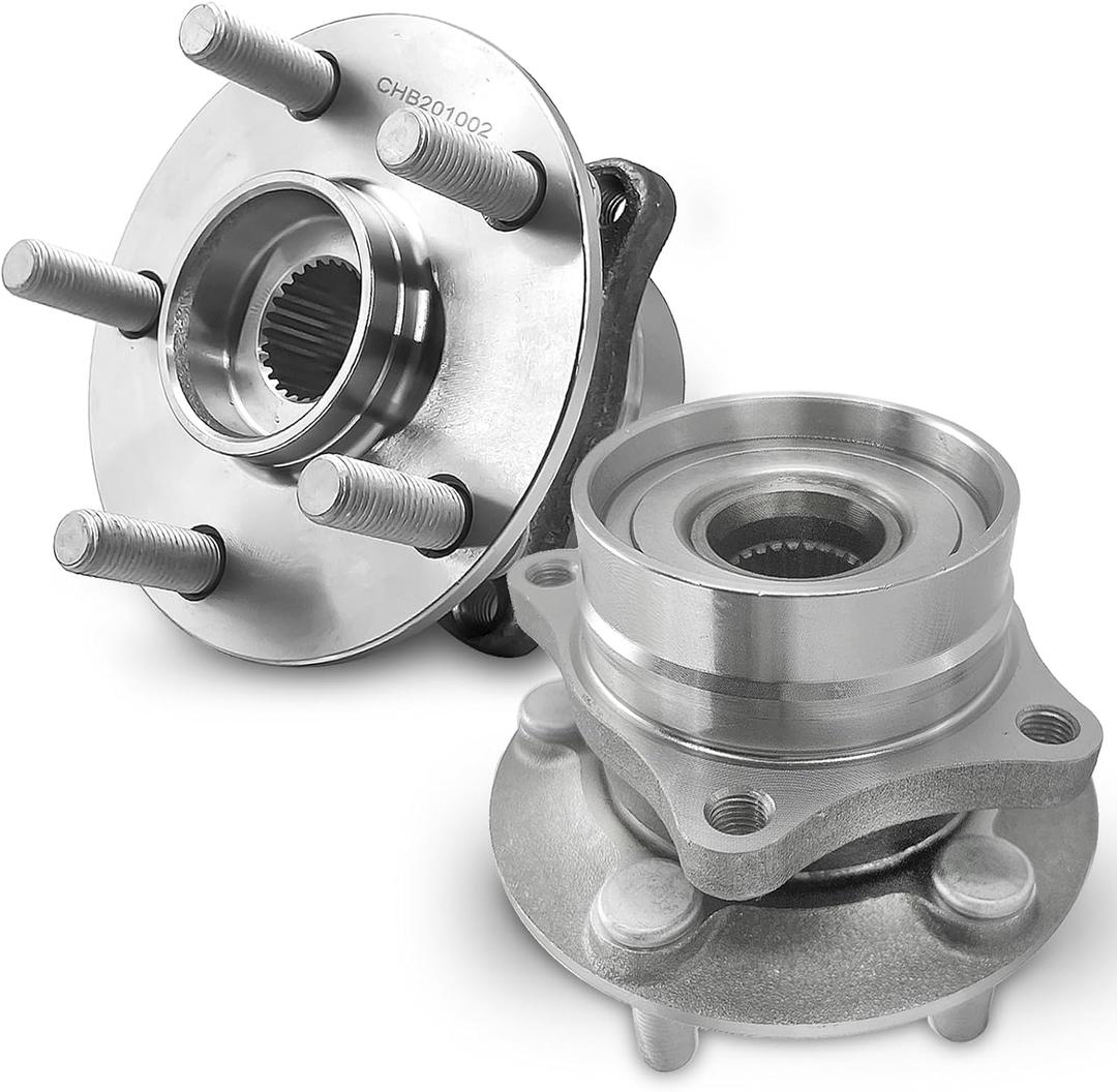 Pair 513265 Front Wheel Bearing Hub Assembly Compatible with Toyota Prius 1.5L 2004 2005 2006 2007 2008 2009 Hub Bearing, 5 Lug