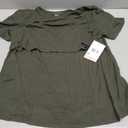 Motherhood Maternity Women's Short Sleeve Crew Neck Nursing Tee Shirt for Breastfeeding with Easy Access (Medium)