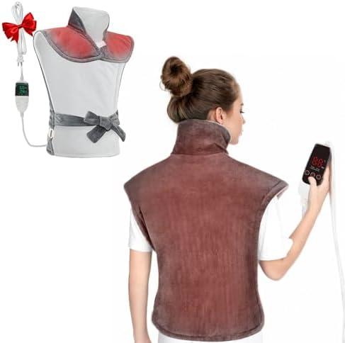 Large Electric Heating Pad for Full Body Pain Relief – 25"x37" Heating Pad for Neck, Back & Shoulder with 5 Heat Settings, Auto Shut-Off, & Timer, Ideal Gift for Man Women & Seniors