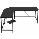 ZenSports 66” Large L-Shaped Gaming Desk Reversible MDF Computer Desk Black