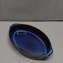 Emeril Lagasse 1-Piece Oval Stoneware Baking Dish Set - Versatile 1 Qt, for Baking, Perfect Casseroles, Roasts, Cake, Lasagna Pan, Microwave, Oven, Dishwasher, and Freezer Safe, S-803-2S-AZ