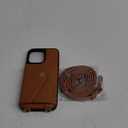 LUCKYCOIN for iPhone 14 Pro Max Case for Women,Crossbody Wallet Phone Case with Expandable Flip Card Holder,Genuine Leather Phone Purse with Strap,Compatible with iPhone 14 Pro Max 6.7" 2024 Brown