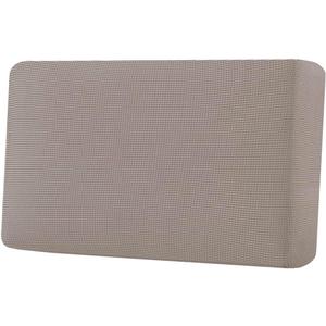 H.VERSAILTEX Super Stretch Individual Seat Cushion Covers Sofa Covers Couch Cushion Covers Slipcover Sets Thick Jacquard Textured Twill Fabric (1 Piece Loveseat Cushion Cover, Taupe)
