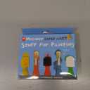 Micador Early Start Stuff for Painting, 5-Piece Set - 3 Sponge + 2 Durable Bristle Brushes - Easy Grip - Rounded Handles - Ages 3+